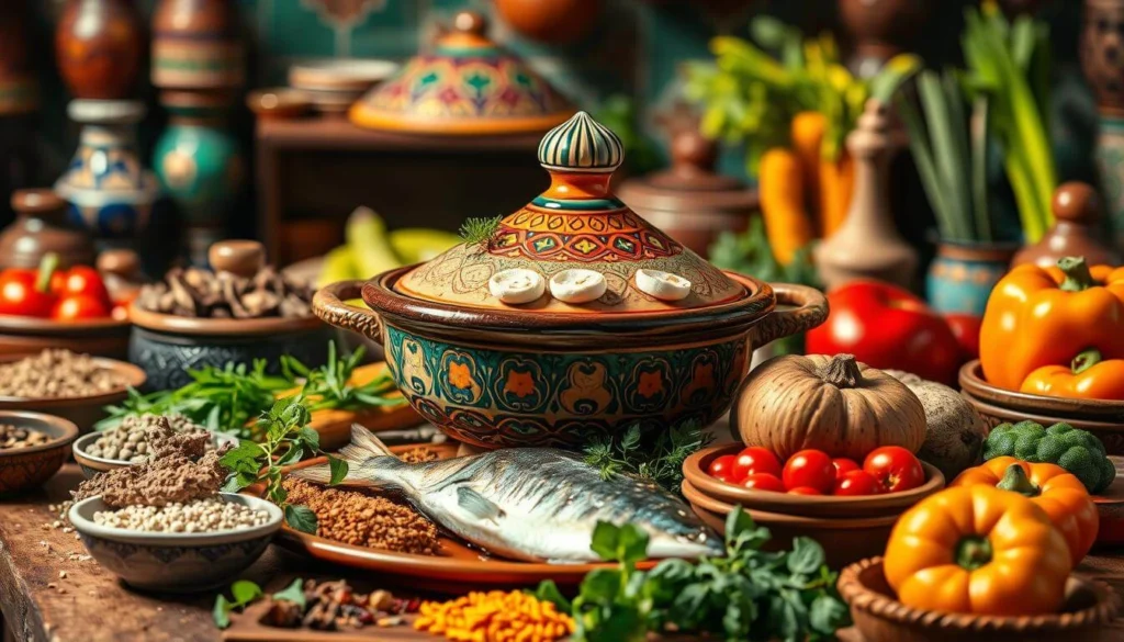  Fresh Ingredients for Moroccan Fish Tagine Preparation