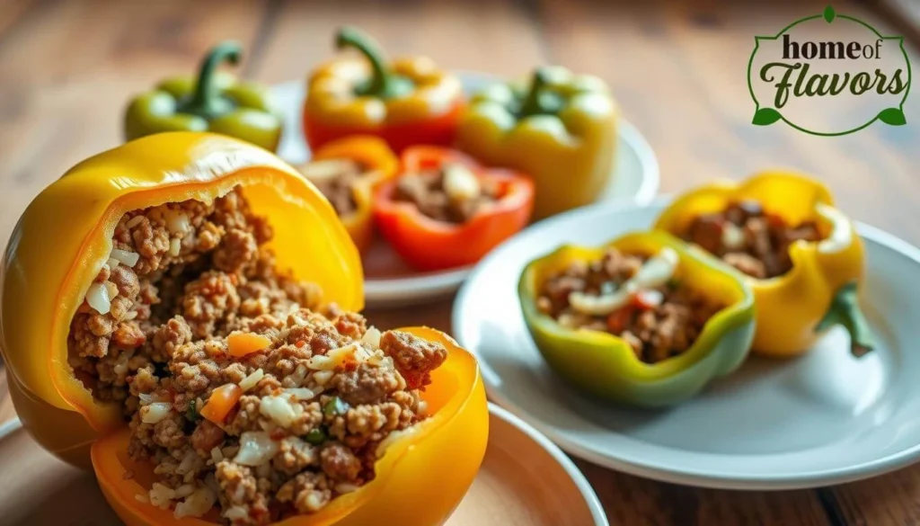 Delicious Stuffed Bell Peppers on a Plate